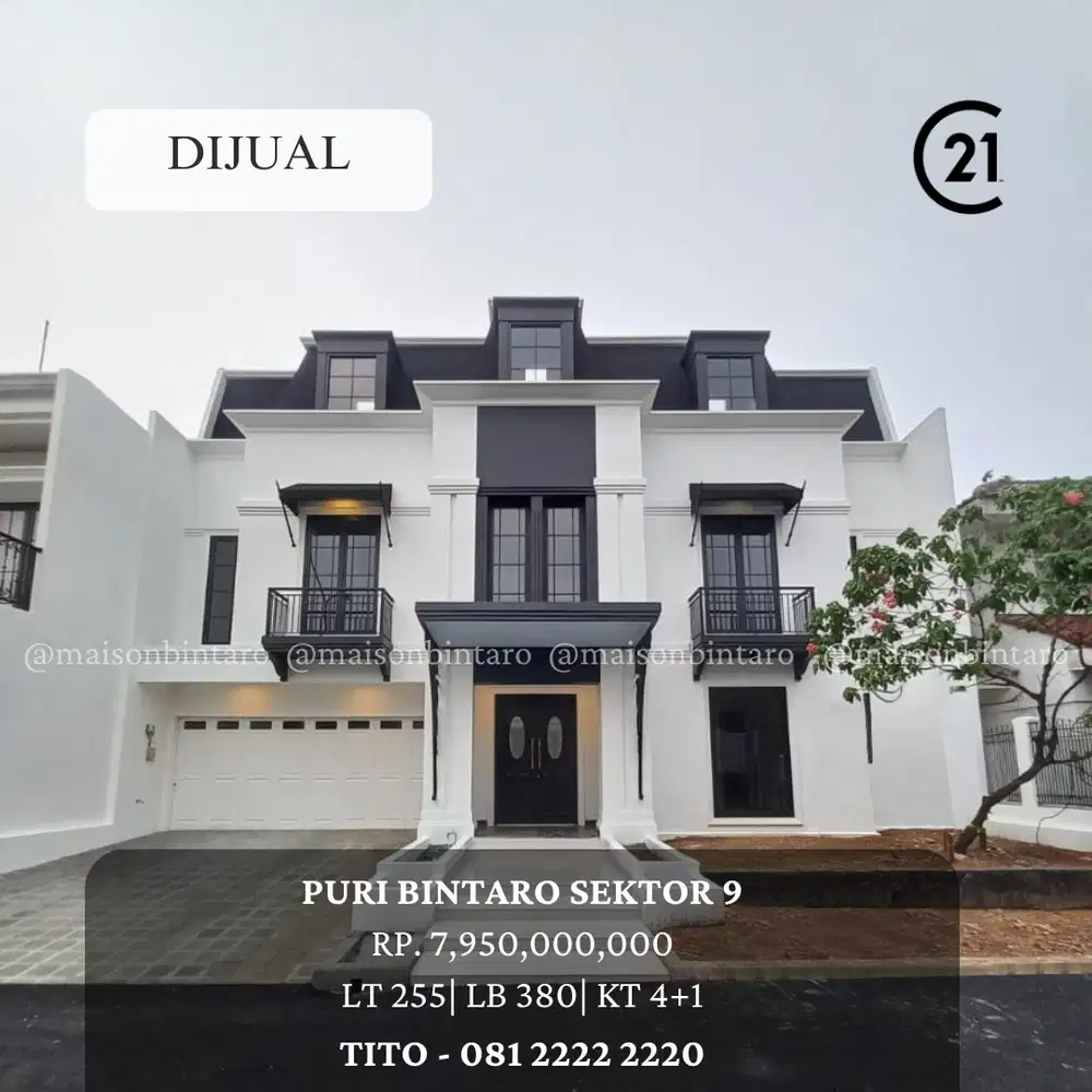 DIJUAL CEPAT! Rumah American Classic Siap Huni di Puri Bintaro 12497