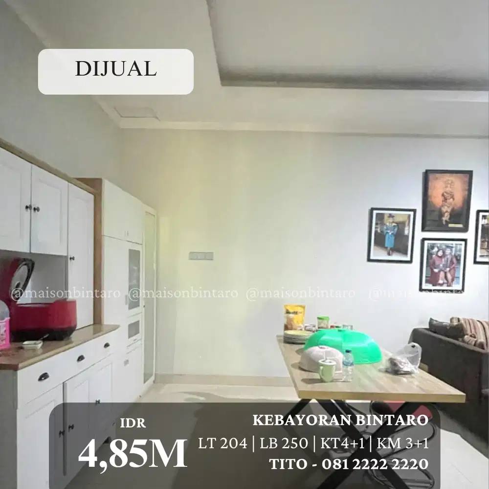 Termurah! Dijual Rumah Siap Huni di Kebayoran Bintaro