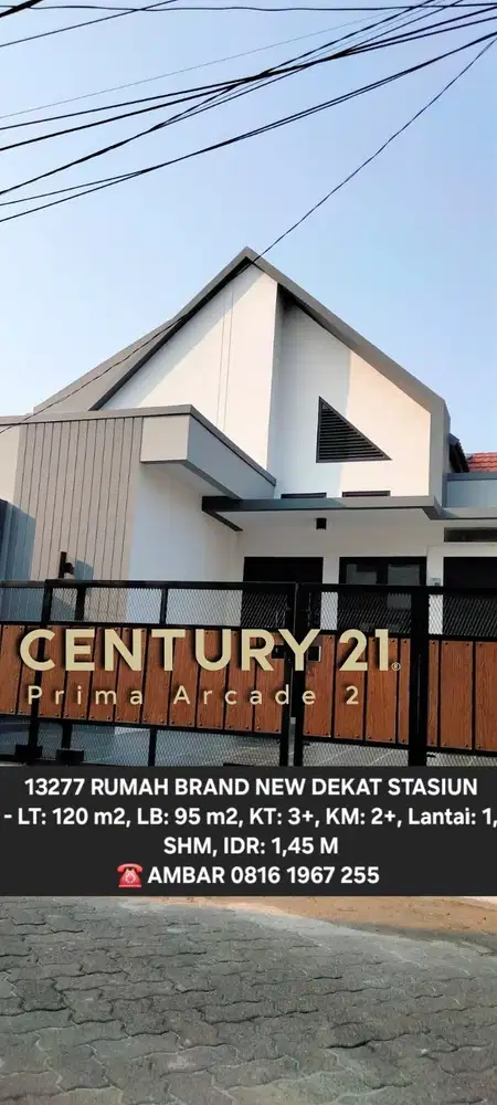 13277 Rumah brand new area bintaro dekat stasiun
