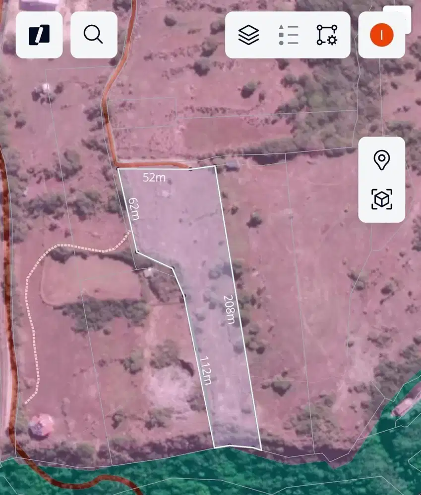 Tanah Los tebing kawasan Pandawa