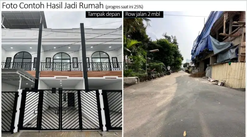 Rumah baru 3Lt di Tanjung  Duren Jakbar