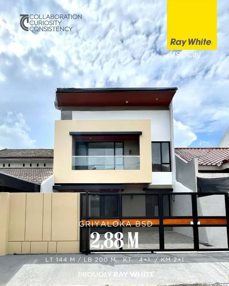Rumah 2 Lantai Brand New di Griya Loka BSD City