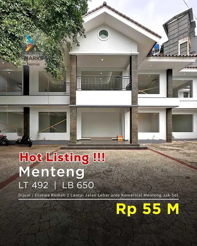 Dijual / Disewakan  Rumah area komersial  Menteng