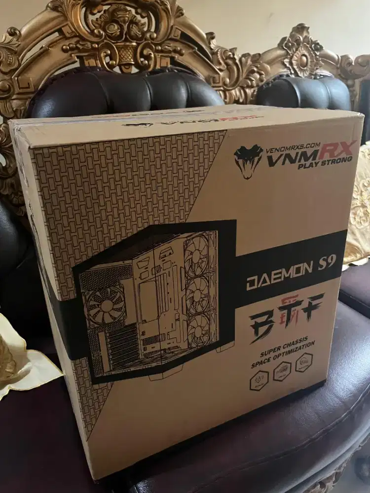 Casing PC Komputer VenomRX Daemon S9 BTF WHITE