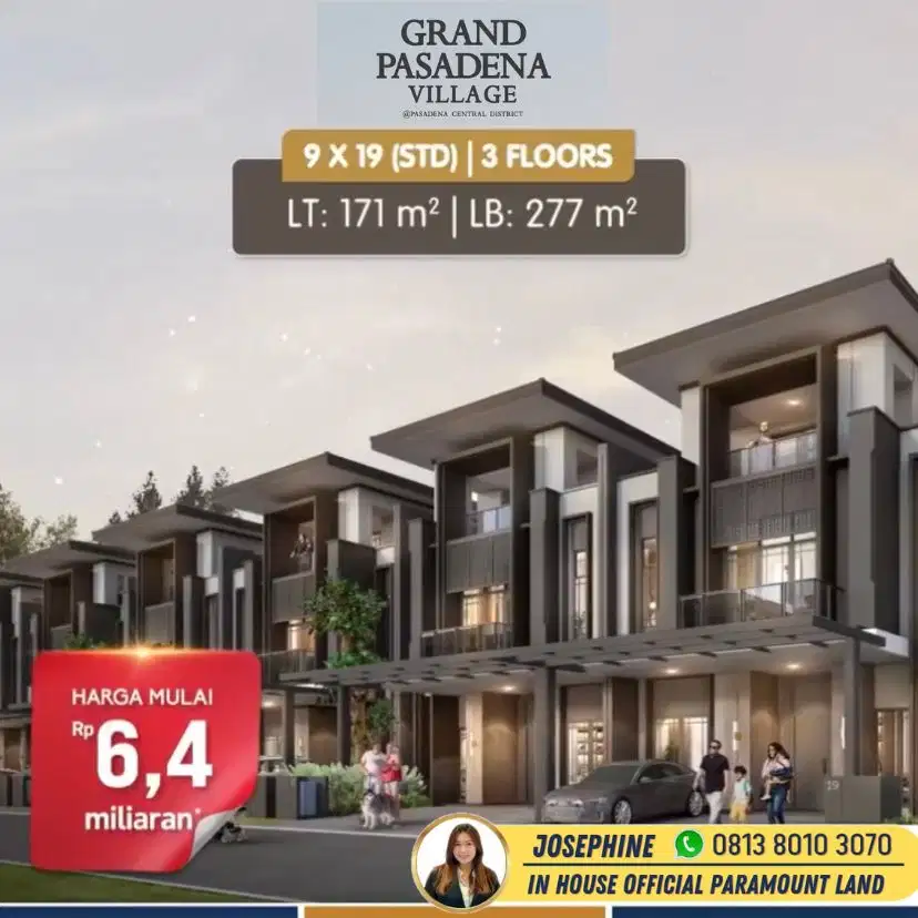 Rumah Attic Gading Serpong Grand Pasadena Village 5 Kamar