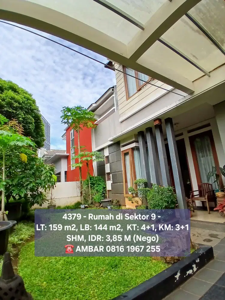 4379 - Rumah bagus jakan elang bintaro sektor 9 shm