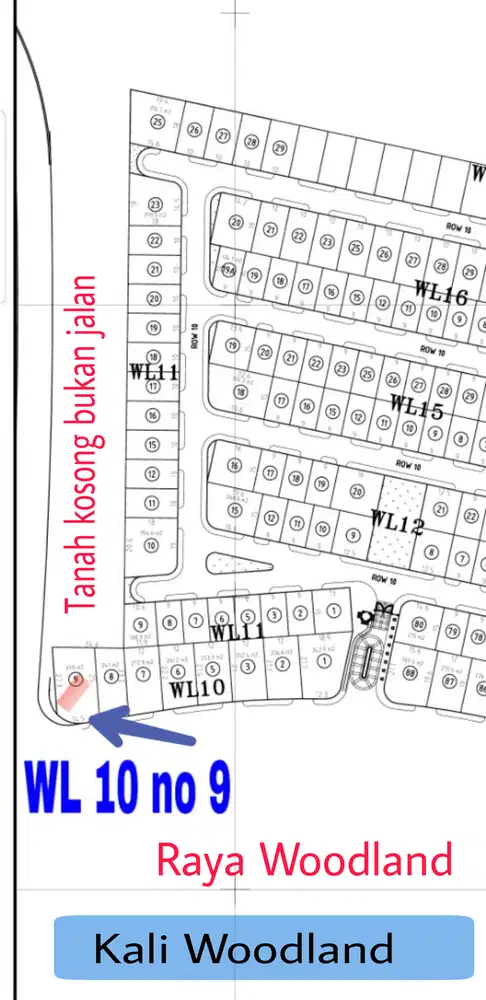 Kavling Komersial CITRALAND Raya Woodland SHM bisa KPT