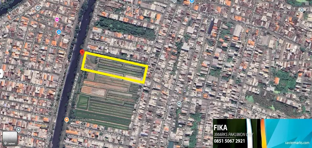 Tanah SHM Nol Raya Tambak Wedi Barat Surabaya selangkah  SURAMADU