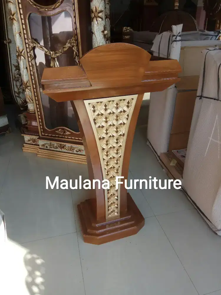 Mimbar masjid podium presiden jati ready