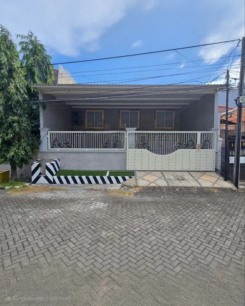 Rumah Gress Manyar Kertoadi, Lebar 10, SHM, Dekat Pakuwon City, Merr