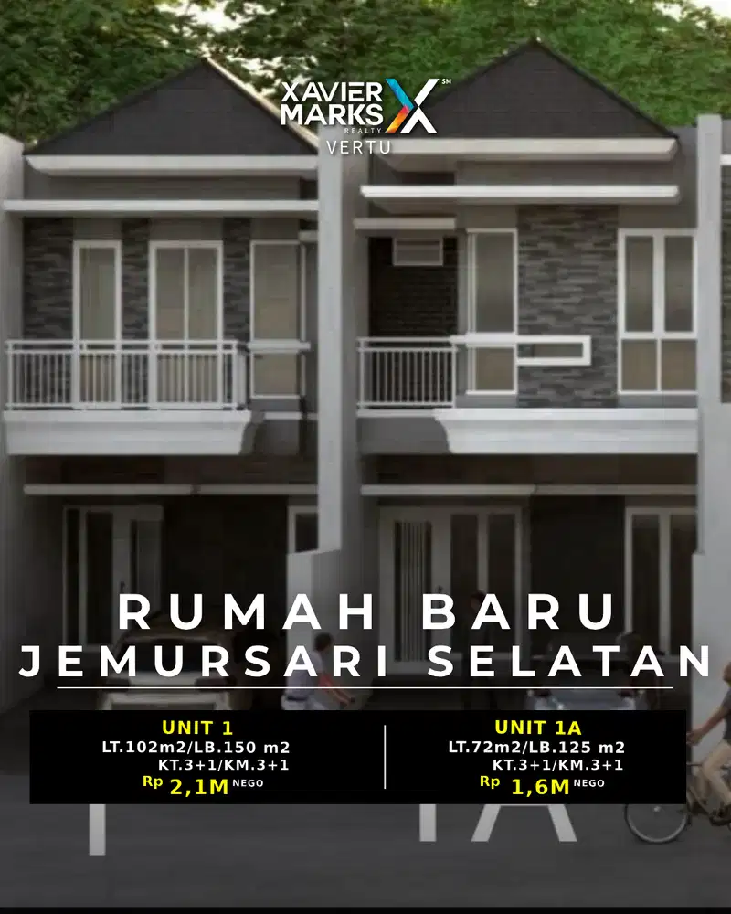 Rumah Baru Gress Modern Minimalis 2lt