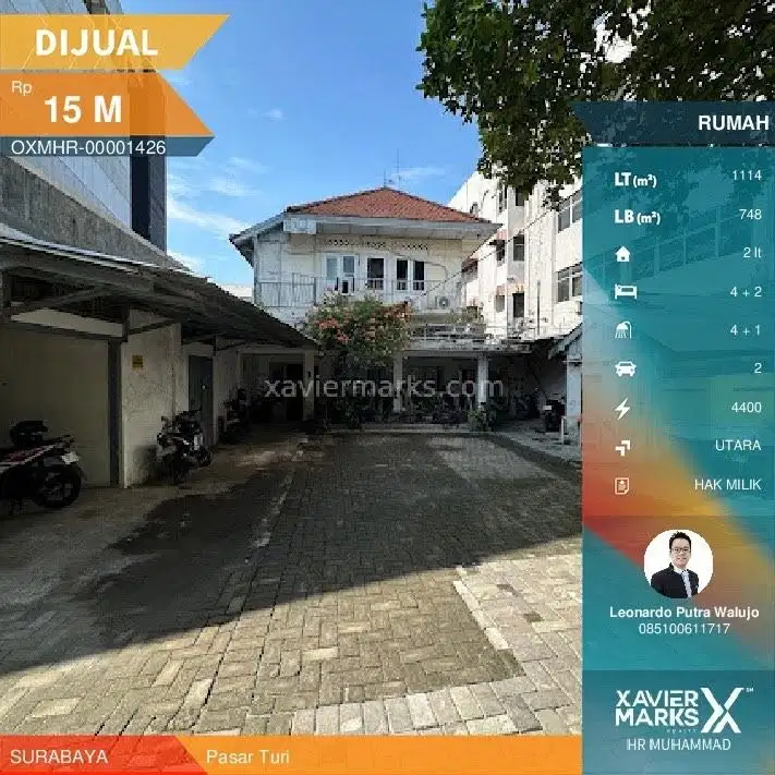 Bangunan Komersial di Pasar Turi dimensions 28x40 cocok kantor cafe