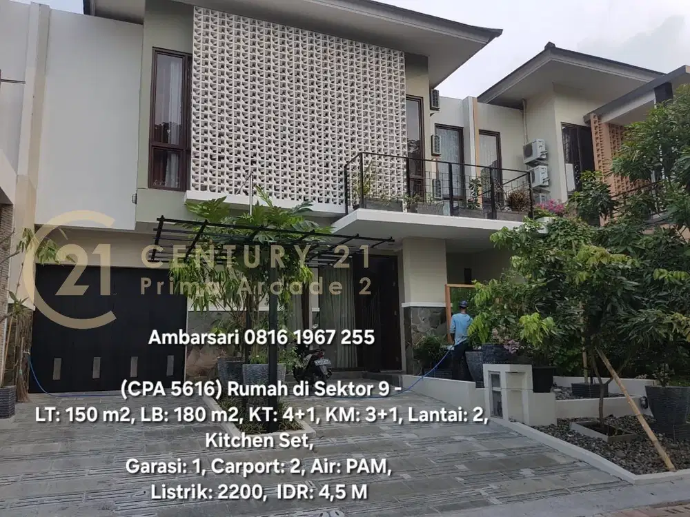 5616 - Rumah bagus dalam cluster bintaro sektor 9 harga terbaik