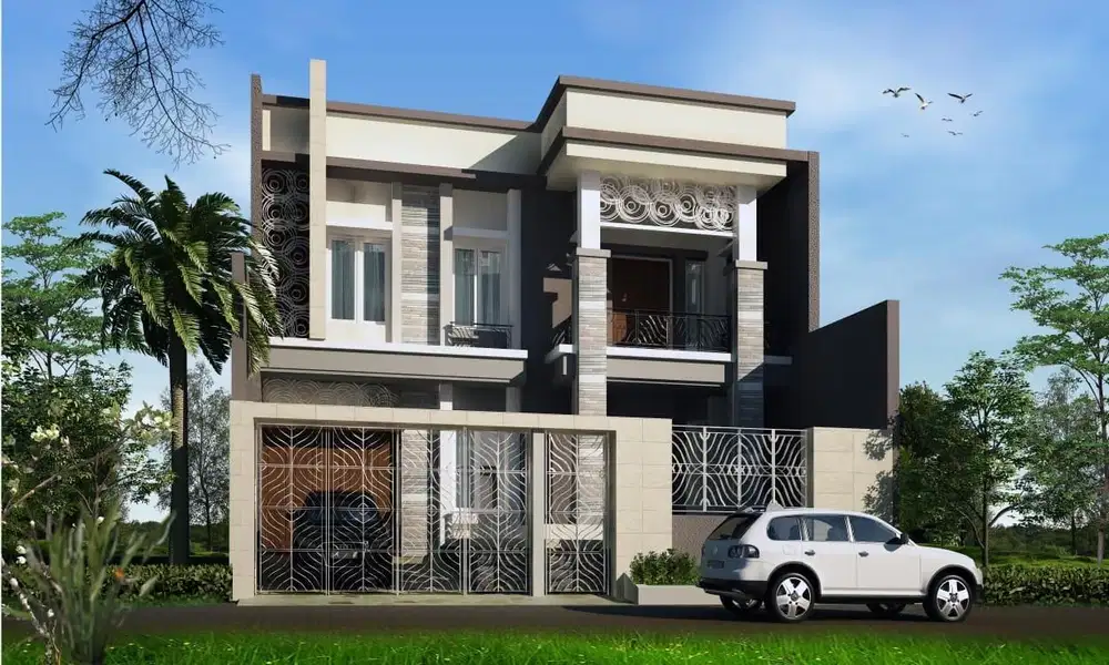 Rumah proses bangun di Villa Sentra Raya, Citraland, Surabaya Barat