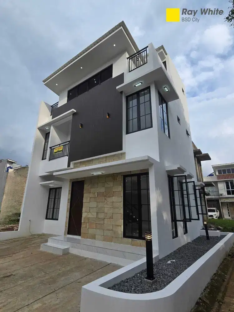 Rumah Brand New Hoek Accola Park, 15 menit dari Taman Tekno BSD City