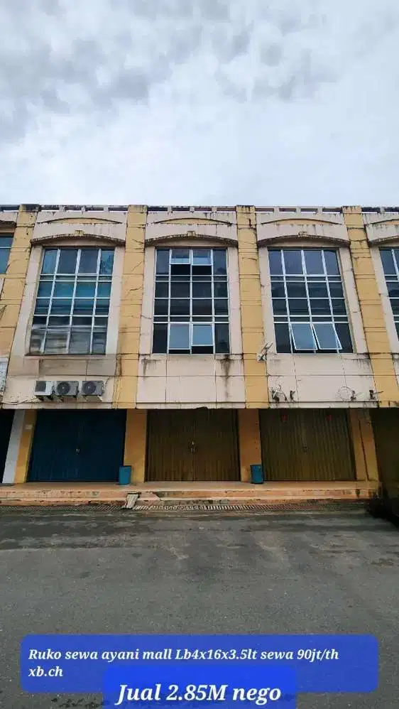 Ruko ayani Mall siap pakai pusat keramaian
