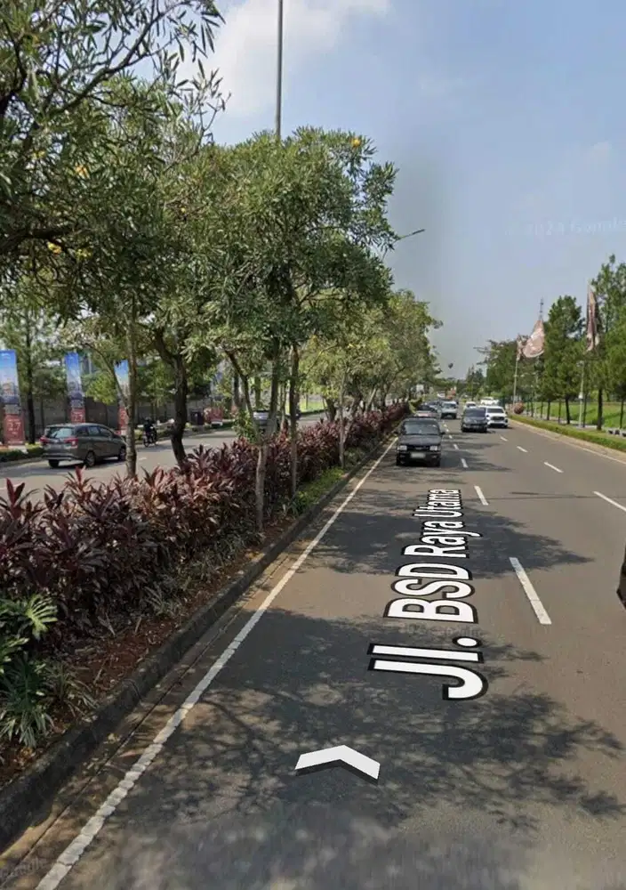 Rent Kavling Komerisl di BSD Utama Raya Lot Depan Greenwich