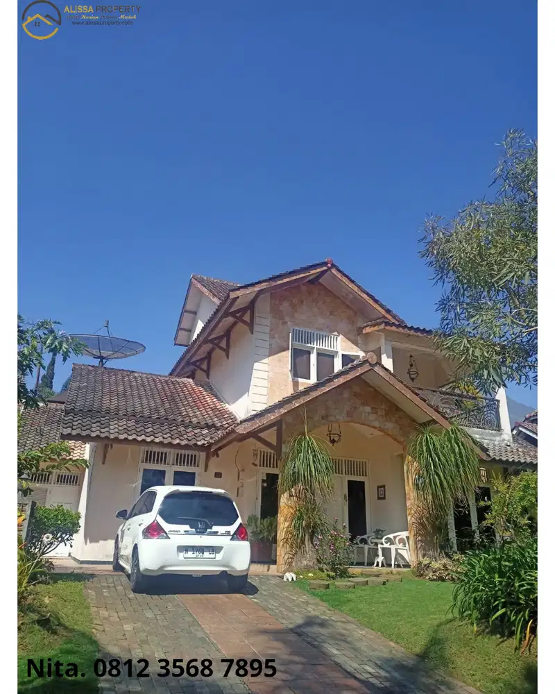 RUMAH VILLA BATU SEMI FURNISHED SELANGKAH DARI JATIMPARK 1&2