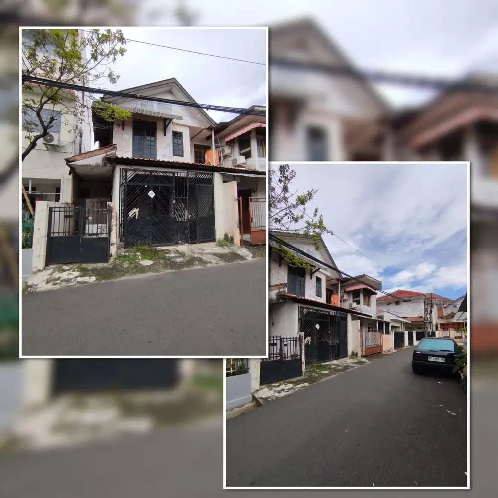 Rumah Bangunan 2 Lantai di Kawasan Kampung Melayu Bukit Duri Jaksel