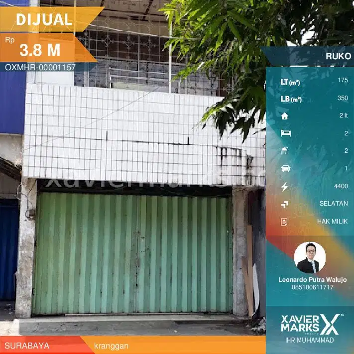 Ruko Jalan Kranggan lebar 5x25 meter Bangunan 2 lantai cocok komersil