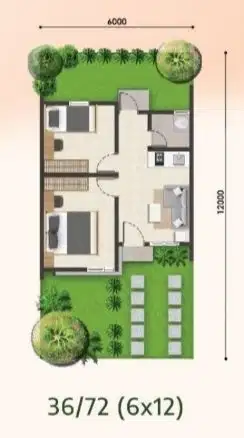 Rumah Cluster Type 36/72 Di Kotapodomoro Tenjo