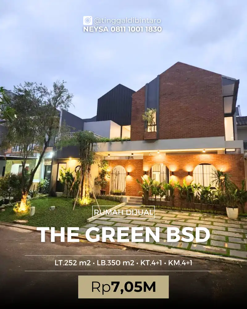 Rumah Brand New Modern Industrial di The Green BSD City sc12537