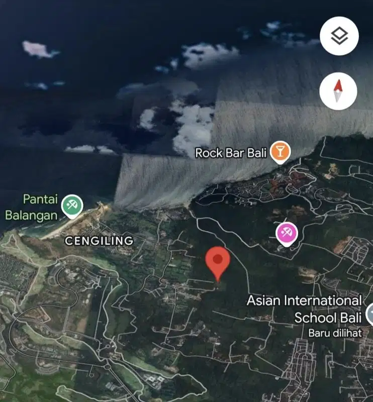 Tanah 2,05 Ha Pantai Balangan, Ungasan