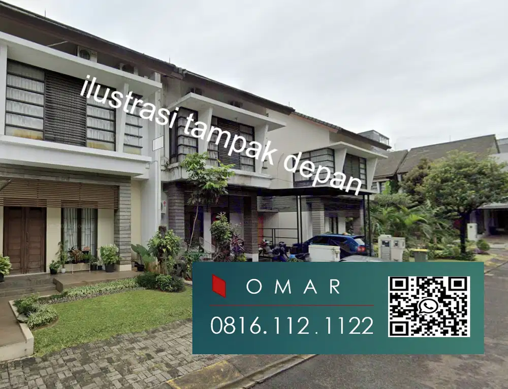 Rumah luas tanah 120 di emerald residence bintaro sektor 9 3,4 m NEGO