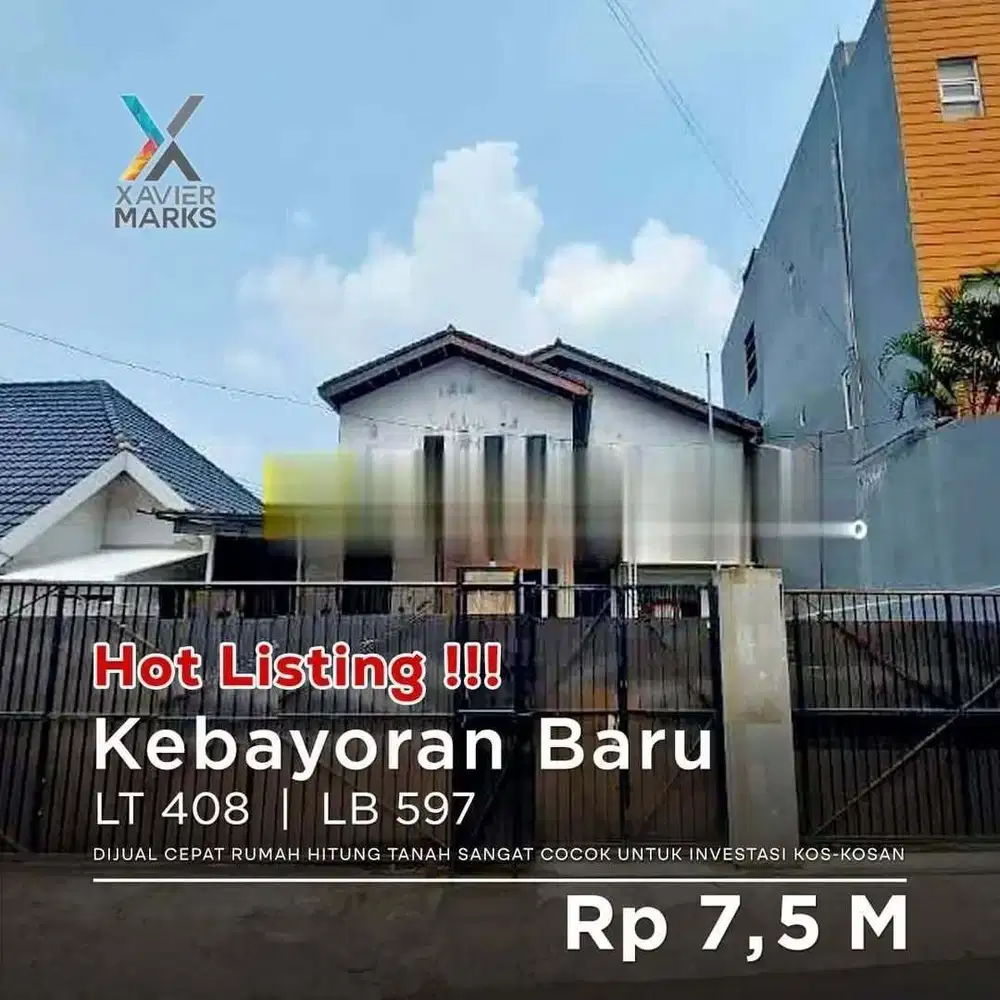 TURUN HARGA LAGI!!! DI JUAL CEPAT RUMAH HITUNG TANAH (BU) SANGAT COCOK