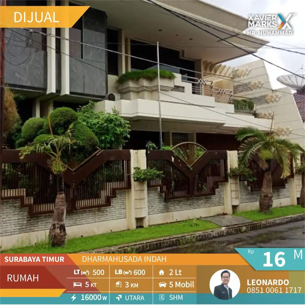 Rumah Dharmahusada Indah Timur Blok M lebar 20x25 meter Furnish mew