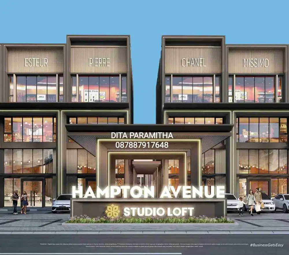 Hampton East Studio Loft sampinh Mall Hampton Square Black Owl Hudson Square