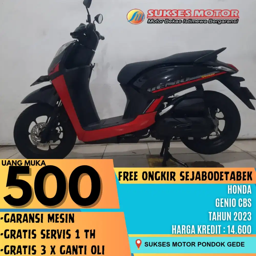 GRATIS SERVIS 1 TAHUN HONDA GENIO CBS TAHUN 2023