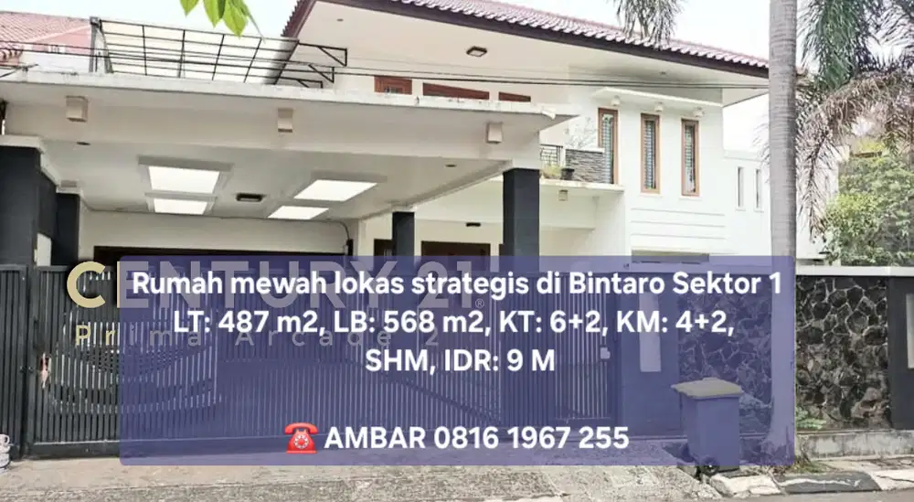15534 Rumah mewah  lokasi strategis bintaro sektor 1