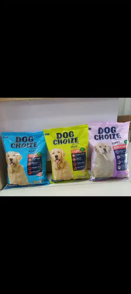 Dog choize dog food for adult beef,lam