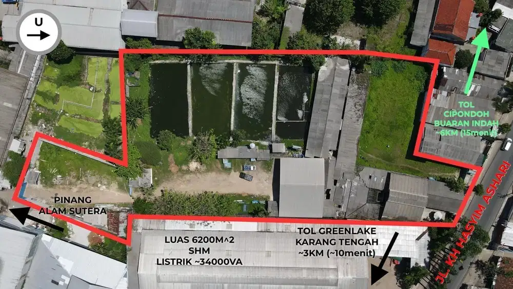 Dijual Cepat Tanah Kawasan Industri Cipondoh Tangerang