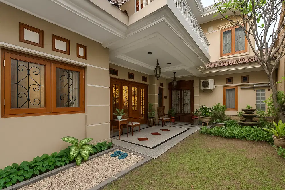 Rumah klasik araya 1 , row jalan kembar, siap Huni Terawat