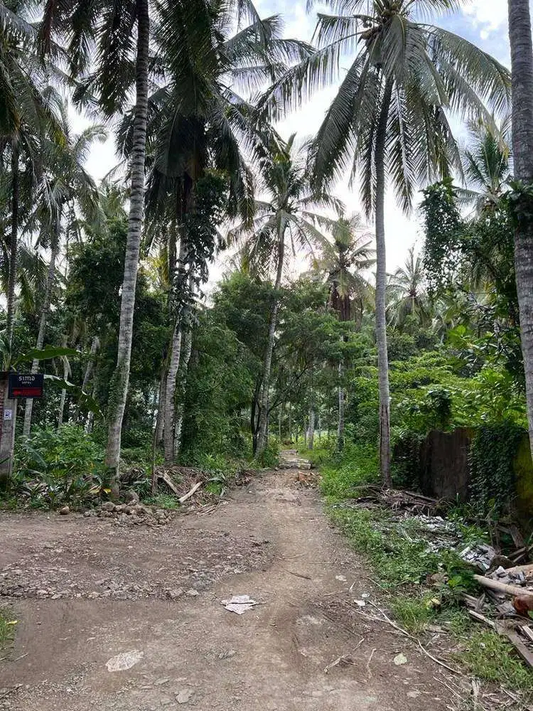 Tanah dekat pantai di central Kuta Mandalika Lombok