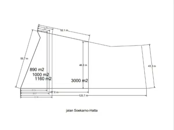 Tanah Kavling Strategis Siap Bangun Di Mainroad Soekarno Hatta Bandung