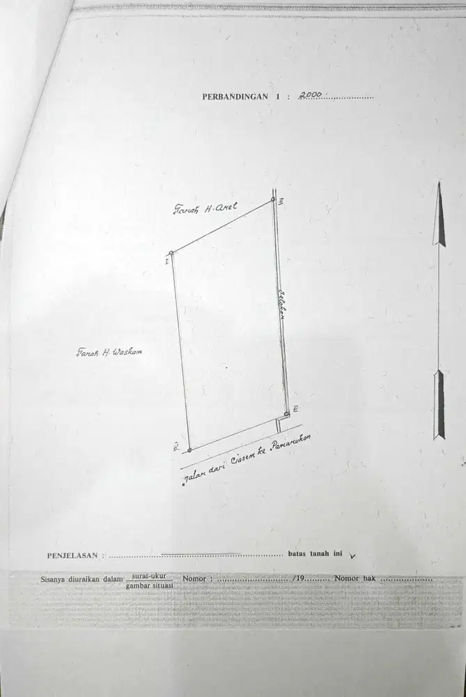 Lahan Ciasem Hilir, Sukasari, Subang Dekat pintu Tol Dijual