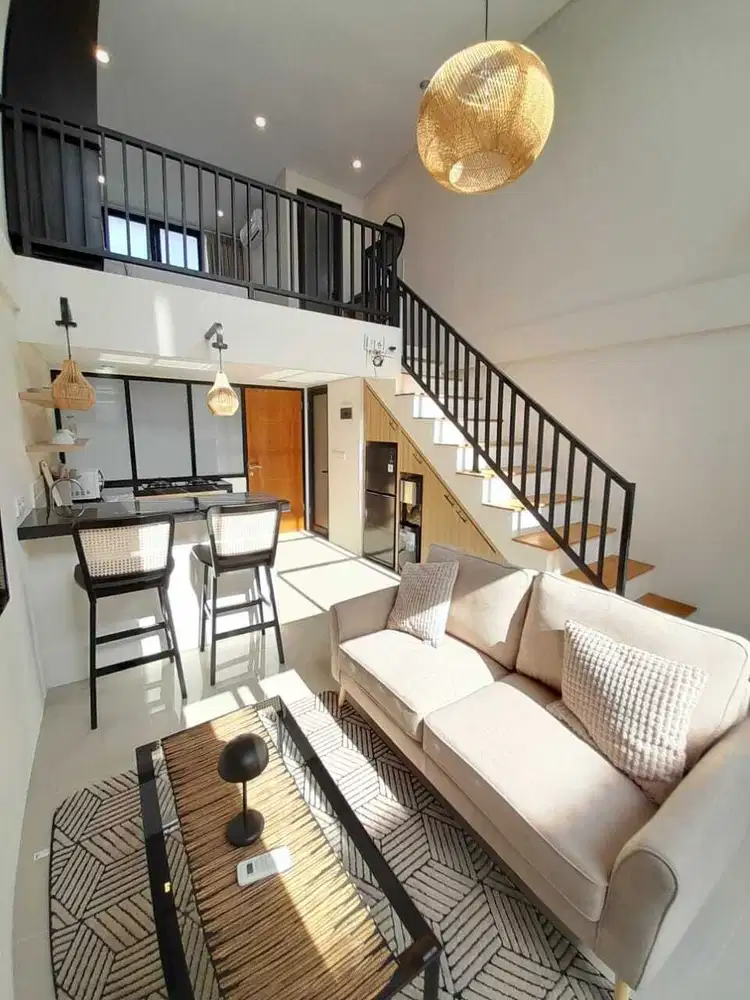 LEASEHOLD NEW MEZZANINE AESTHECTIC APARTMENT IN TUMBAK BAYUH CANGGU