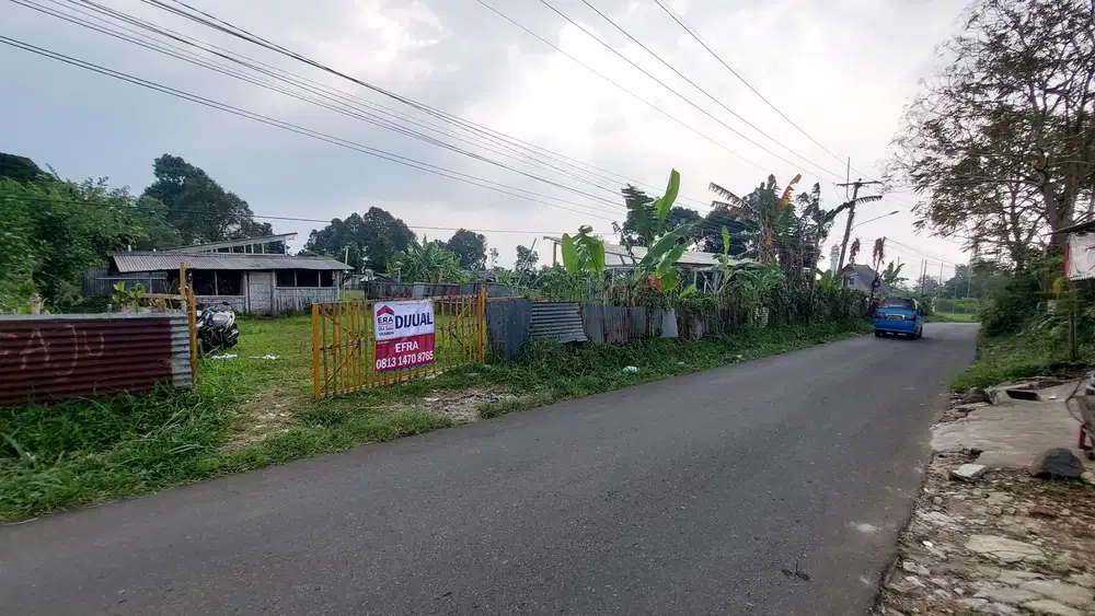 Tanah sejuk kebun hidroponik pinggir jalan raya kawasan wisata
