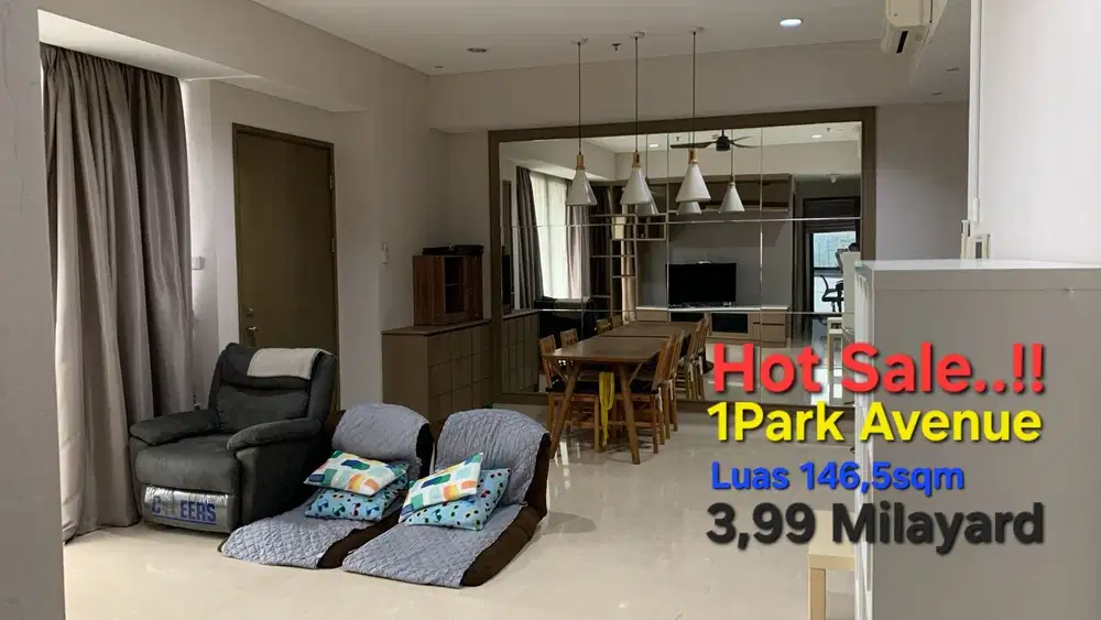 Jual murah!! Apartemen 1park avenue 2+1br Gandaria Jaksel