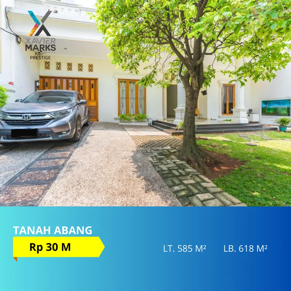 FOR SALE RUMAH MEWAH DI TANAH ABANG JAKARTA PUSAT