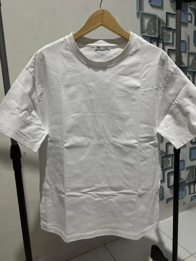 Kaus Polos Zara Heavy Weight Putih
