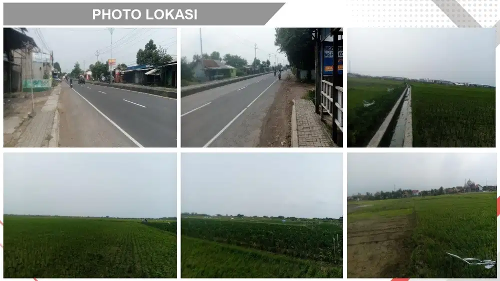 Tanah 120Ha Jalan Pantura Tengguli Brebes Jawa tengah