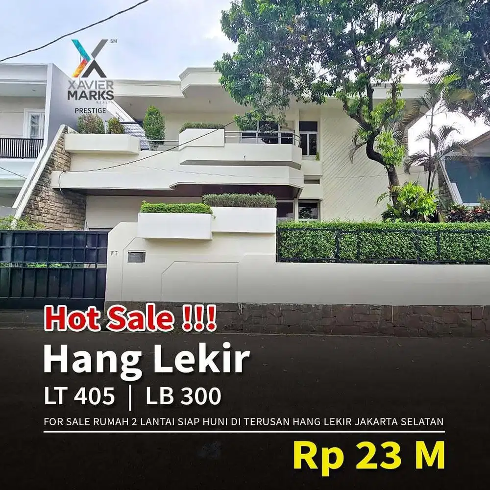 Dijual Rumah Siap Huni di Hang Lekir Jakarta Selatan