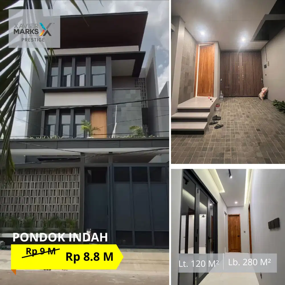 TURUN HARGA 02 FOR SALE BRAND NEW HOUSE DI PONDOK INDAH