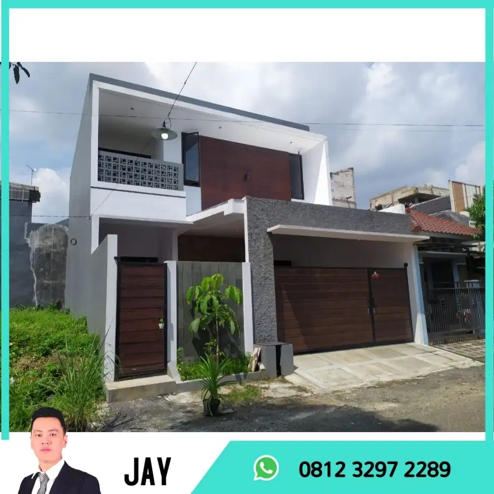 DIJUAL RUMAH MINIMALIS MODERN 2 LANTAI DEKAT RS BINA SEHAT