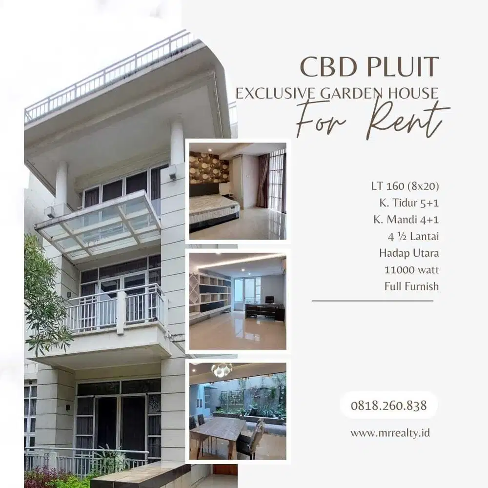 Exclusive Garden House CDB Pluit Kawasan Mall Emporium