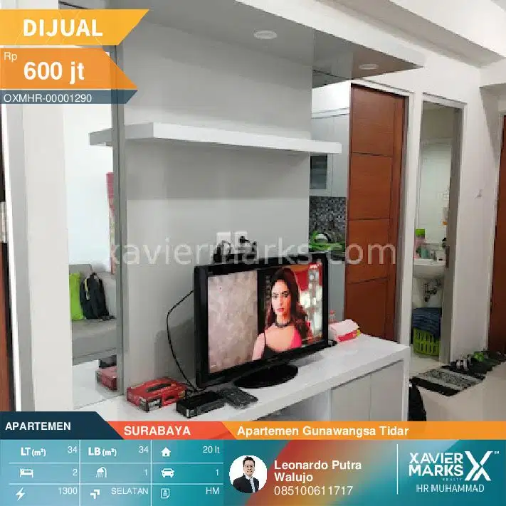 APARTEMEN GUNAWANGSA TIDAR 2bedroom furnish tower C lantai 12